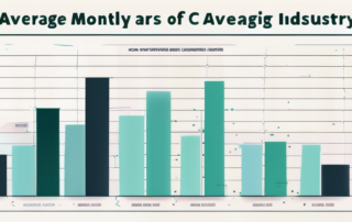 Grafik zeigt Gehaltsspanne von Geschäftsführern auf einem Balkendiagramm.