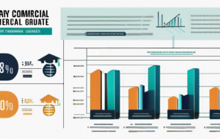 Grafik zeigt Gehaltsspannen in unterschiedlichen kaufmännischen Berufen.