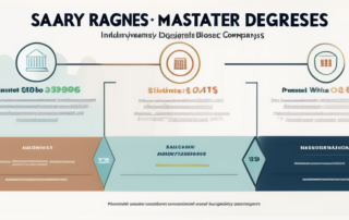 Grafik zeigt Gehaltsvergleich Masterabschluss zu Bachelorabschluss.