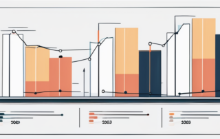 Grafik zeigt Managergehälter in verschiedenen Branchen, Diagramm im Hintergrund.