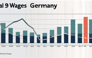 Grafik zeigt Wachstumskurve der Reallöhne in Deutschland seit 1990.