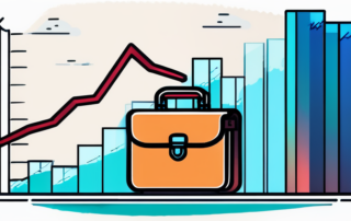 Handschlag zwischen Geschäftspartnern vor steigender Gehaltskurvengrafik.