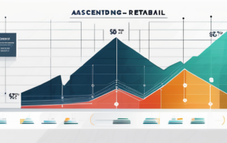 Hände sortieren Geldscheine auf Tisch, Diagramme im Hintergrund.