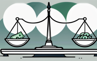 Händeschütteln gegenüber einem Geschäftspartner mit Verträgen im Hintergrund.