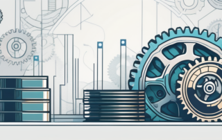 Ingenieur mit Gehaltscheck neben Maschinenbauteilen lächelt zufrieden.