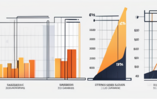 Junge Absolventin hält Geldscheine, Universitätsgebäude im Hintergrund.