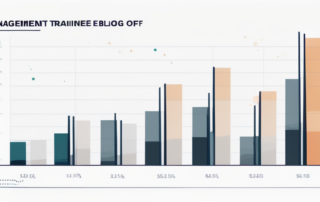 Junge Fachkraft blickt optimistisch auf steigende Gehaltskurve.