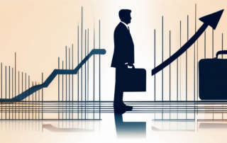 Junge Frau, hält lächelnd einen symbolischen Gehaltsscheck in einem Büro.