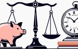 Junge Praktikanten diskutieren über Geld in einem modernen Büro.