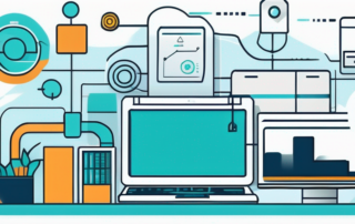 Junge Professionals schauen hoffnungsvoll auf leuchtende Stellenanzeigen am Himmel.