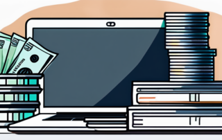 Junger Trainee blickt hoffnungsvoll auf steigende Gehaltsskala.