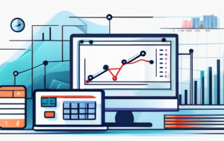 Mann betrachtet Diagramm zum Gehalt in Büroumgebung.
