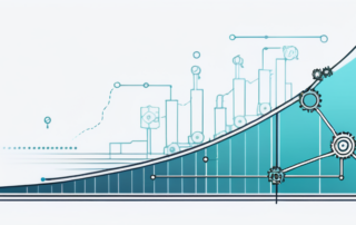 Mechatroniker hält Geldscheine, Werkzeuge im Hintergrund.