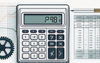 Mechatroniker mit Gehaltsabrechnung in der Hand, Werkzeuge im Hintergrund.