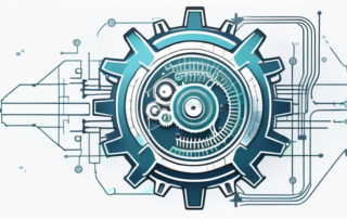 Mechatroniker mit Werkzeug in Industrieanlage betrachtet Gehaltsscheck.
