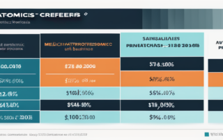 Mechatroniker mit Werkzeug vor Maschinen, Finanzdiagramm im Hintergrund schwebend.