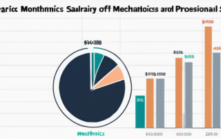 Mechatroniker präsentiert Gehaltsscheck vor industrieller Maschinerie im Hintergrund.