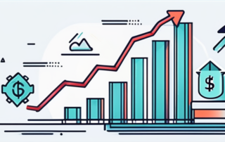 Person beim Klettern auf gestapelten Münzen gegen Himmelshintergrund.