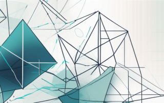 Person in Anzug präsentiert Grafiken auf einer Konferenz.