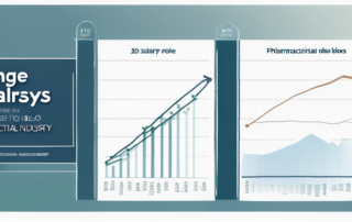 Person in Laborkleidung betrachtet Gehaltsscheck, Fläschchen im Hintergrund.