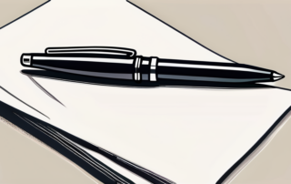 Person mit Kugelschreiber nahe Gehaltsvorstellung auf Papier.