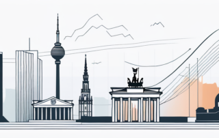 Person schüttelt Hand mit Chef vor Gehaltstabelle auf Bildschirm.