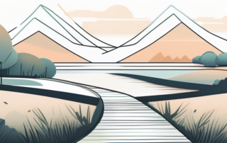 Person springt über Hürde von "Alter Job" zu "Neuer Job"