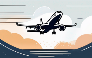 Pilot in Uniform zählt Geld vor Flugzeug.