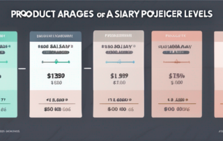 Produktentwickler betrachtet Gehaltsabrechnung auf digitalem Tablet, Diagramme im Hintergrund.
