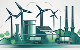 Roboterarm montiert Solarmodul in einer hochmodernen Fabrikhalle.