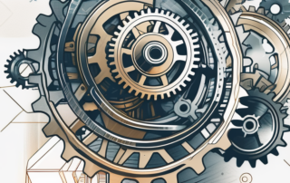 Roboterarme schweißen Autoteile in einer hochmodernen Produktionshalle.