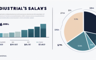 Schreibtisch mit Gehaltsabrechnung und Taschenrechner, Stift liegt daneben.