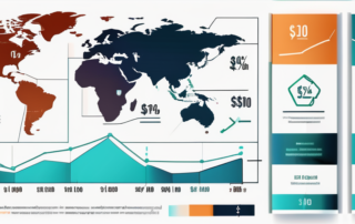 Stapel Geldscheine, Lupe und Gehaltsabrechnung auf Schreibtisch.