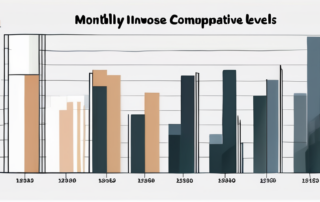Stapel von Euromünzen neben einem Taschenrechner und Lohnabrechnungen.