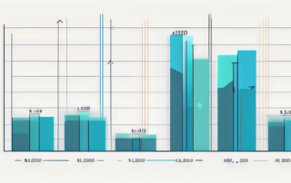 Tabelle mit Gehaltsangaben neben Symbolen unterschiedlicher Berufsfelder.