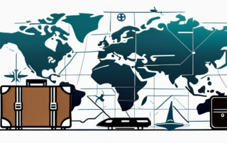 Tourismuskauffrau, die strahlend Geldscheine in die Luft wirft.