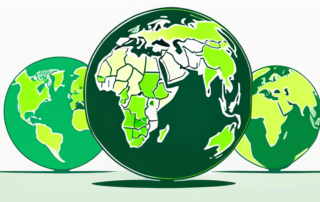 Weltkarte mit markierten Ländern, unterschiedliche Farben zeigen Kostenunterschiede.