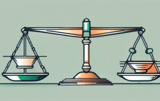 Zwei Personen schütteln Hände, Geld und Verträge im Hintergrund.