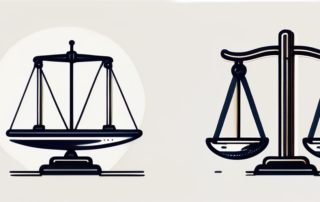 Zwei Pfeile, einer beschriftet mit „Gehalt“, der andere mit „Lohn“.