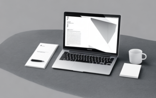 formeller arbeitsplatz mit laptop, geordneten dokumenten und poliertem stift ideal fuer gehaltsvorstellungen in bewerbungen