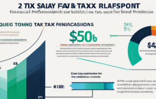Infografik mit drei Strategien zur Gehaltsoptimierung fuer Steuerfachleute, dargestellt durch Grafiken und kurze Stichpunkte, mit kräftigen Farben und klaren Linien zur klaren Vermittlung effektiver Finanzpraktiken.