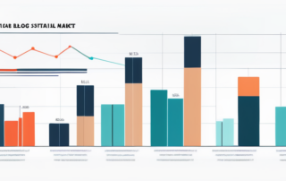 Bunte Balkendiagramme und Tortendiagramme in verschiedenen Groessen zur Veranschaulichung der Gehaltsspannen und statistischen Daten zur Selbstbewertung des Marktwertes.