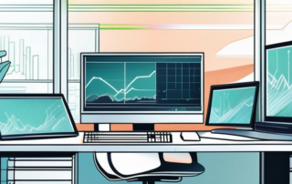 Moderne, lebhafte IT-Arbeitsumgebung mit hochmodernen Computersystemen und kollaborativem Umfeld, die die Dynamik und den Erfolg der Technologiebranche hervorhebt.