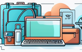 ALT-Tag: Symbole fuer hochbezahlte Einstiegsjobs inklusive Aktentaschen, Computer und medizinische Geraete vor professionellem Hintergrund.