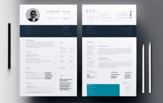 Sleek und organisierter Lebenslauf mit Fokus auf Gehaltsvorstellungen und poliertem Design fuer Bewerbungen.