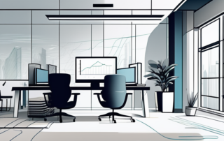ALT-Tag: Moderne Bueroeinrichtungen mit hochwertigen technischen Ausstattungen und eleganten Arbeitsbereichen fuer lukrative Branchen