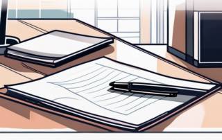 professionelle Vorbereitungen fuer Gehaltsverhandlungen im modernen Buero mit Notizblock und Stift auf sauberem Tisch