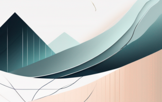 Elegantes minimalistisch Design mit abstrakten geometrischen Formen, dezente Verlaeufe und weiche Schatten.