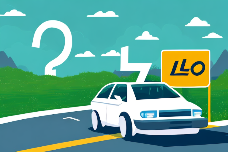 A car with an "l" learner sign on it