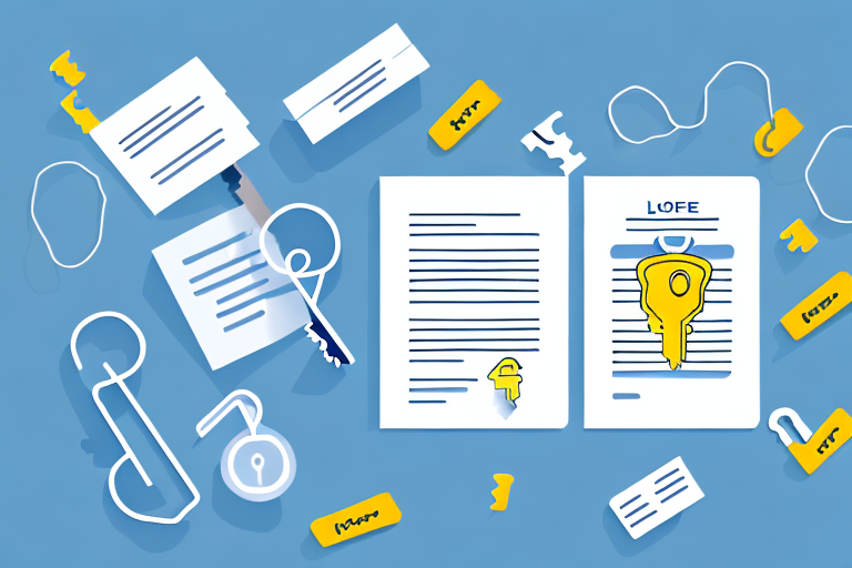 A set of lost keys next to an insurance policy document